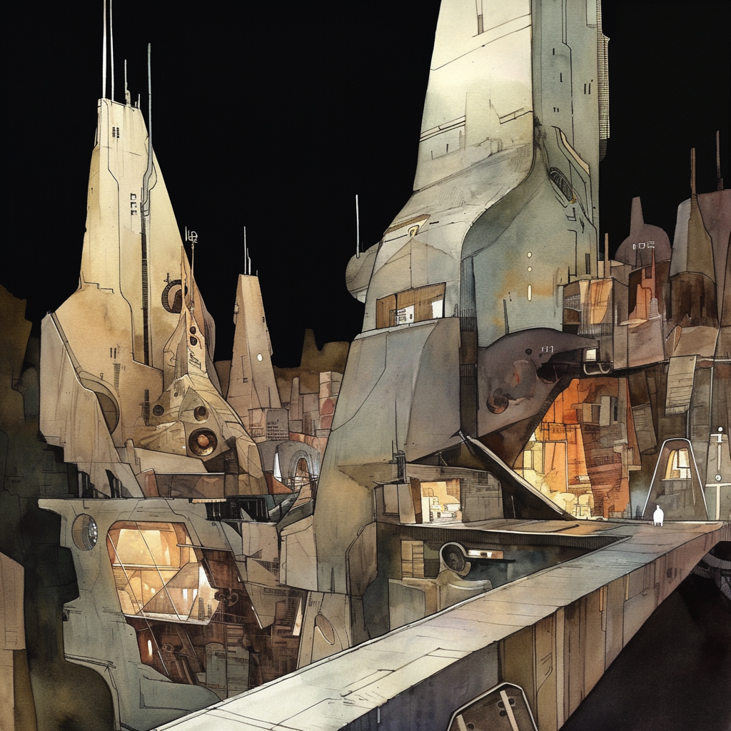 Anime City Style Study